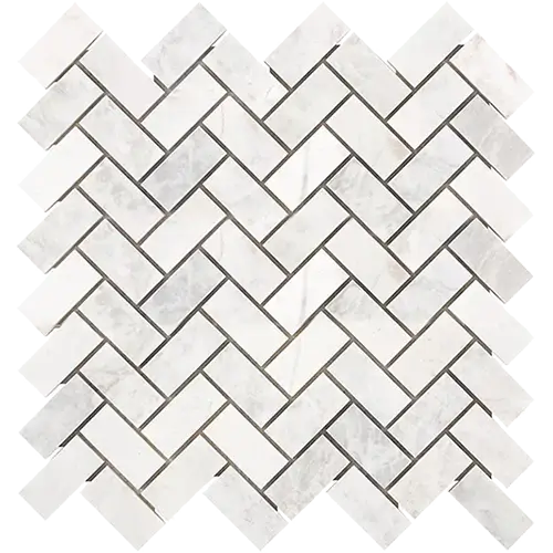 Bianco Congelato 1" x 2" Herringbone