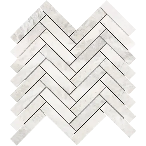 Bianco Congelato 1" x 4" Herringbone