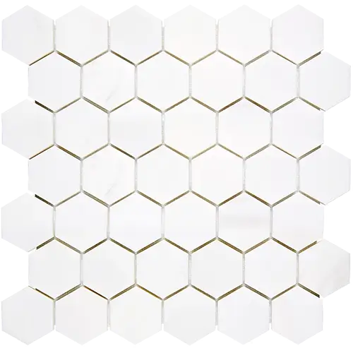 Bianco Dolomiti Honed 2" Hex