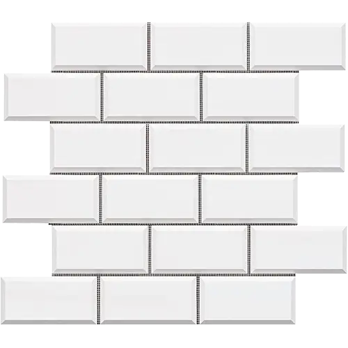 Bianco Dolomiti 2" x 4" Deep-Beveled Brick
