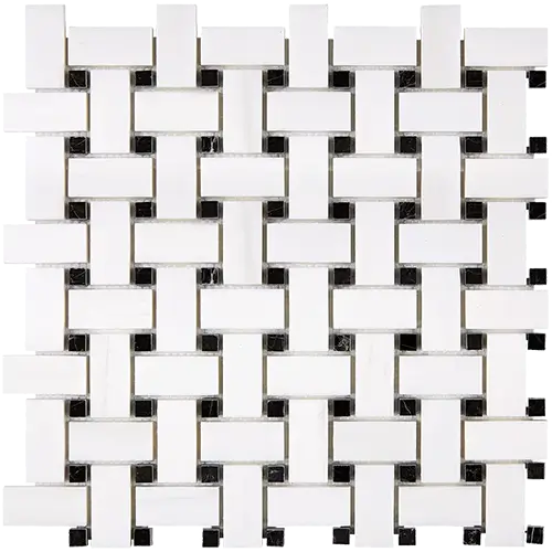 Bianco Dolomiti Basketweave w/ Black