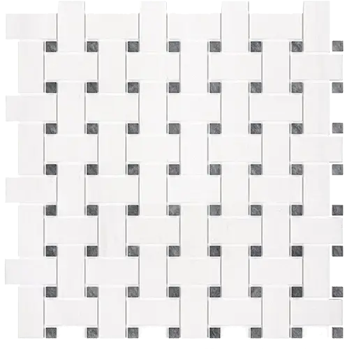 Bianco Dolomiti Basketweave w/ Blue-Gray