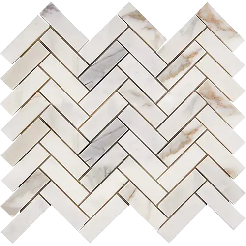 Calacatta Gold 1" x 3" Herringbone