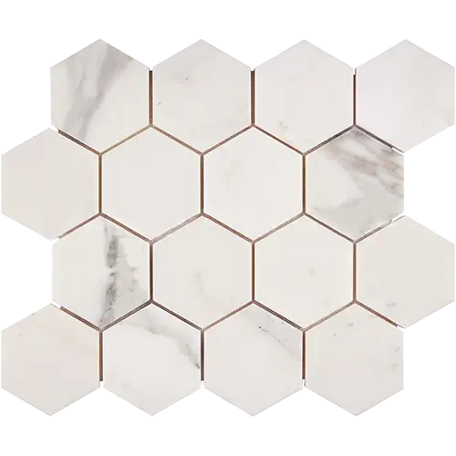 Calacatta Gold 3" Hex
