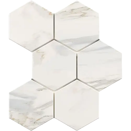 Calacatta Gold 5" Hex