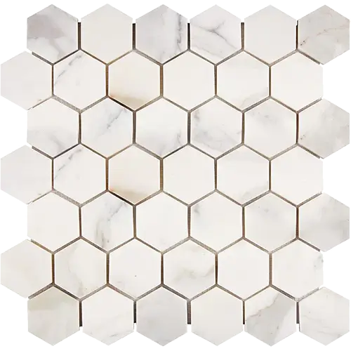 Calacatta Gold 2" Hex