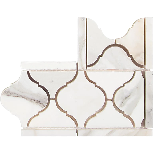 Calacatta Gold Lantern Luxury Border Corner