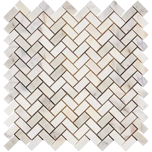 Calacatta Gold Mini Herringbone