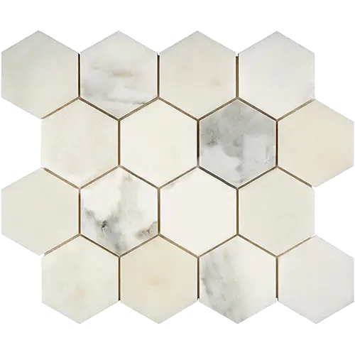 Calacatta Oliva 3" Hex