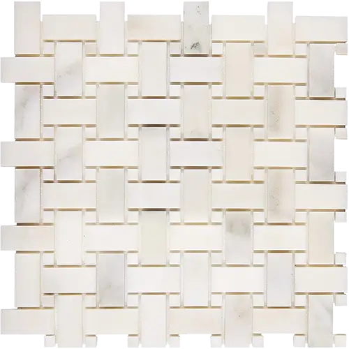 Calacatta Oliva Basketweave w/ Calacatta Oliva