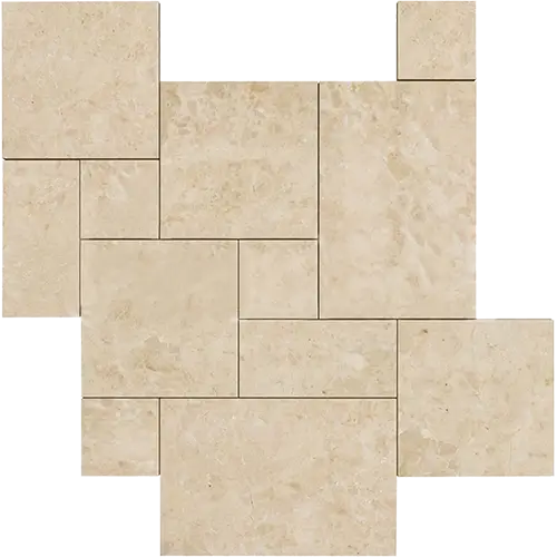 Cappuccino Brushed & Chiseled Versailles Pattern