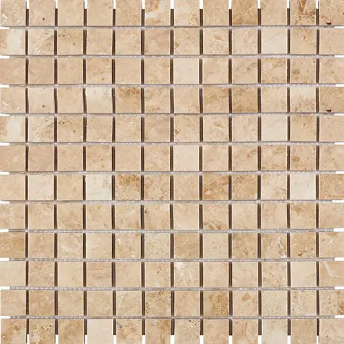 Cappuccino Polished 1" x 1" Mosaic