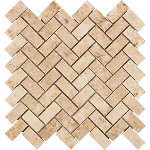 Cappuccino Polished 1" x 2" Herringbone