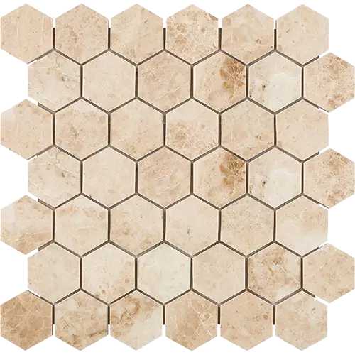 Cappuccino Polished 2" Hex