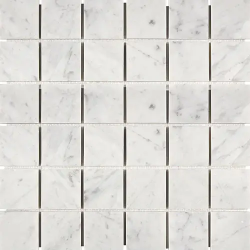 Carrara White 2" x 2" Mosaic