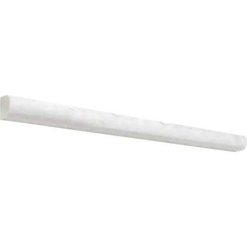 Carrara White Bullnose 3/4" x 12"
