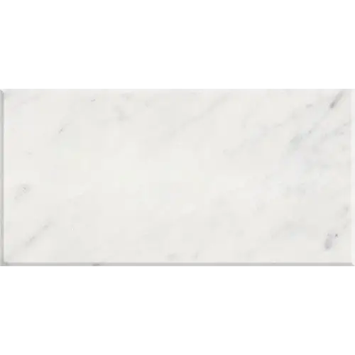 Carrara White Micro-Beveled 3" x 6"