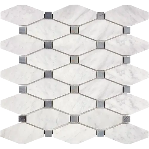 Carrara White Octave w/ Blue-Gray