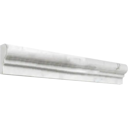 Carrara White OG-1 Single-Step Chair Rail 2" x 12"