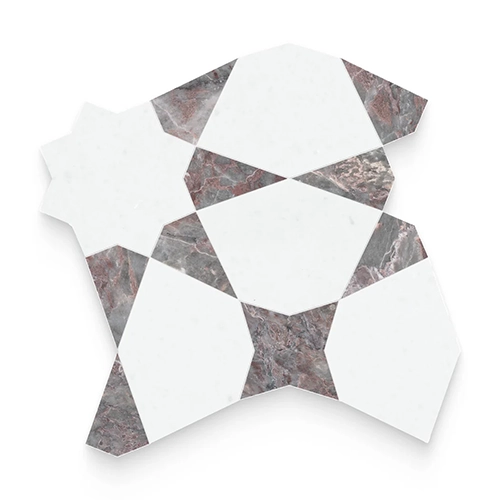 Celeste Burgundy Water Jet Mixed