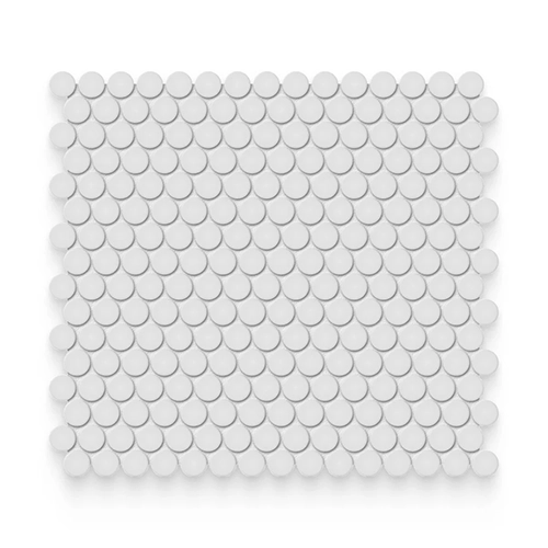 Essential Gallery Grey 0.75" x 0.75" Penny Round Glossy