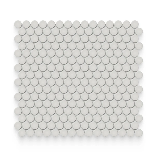 Essential Halo Grey 0.75" x 0.75" Penny Round Glossy