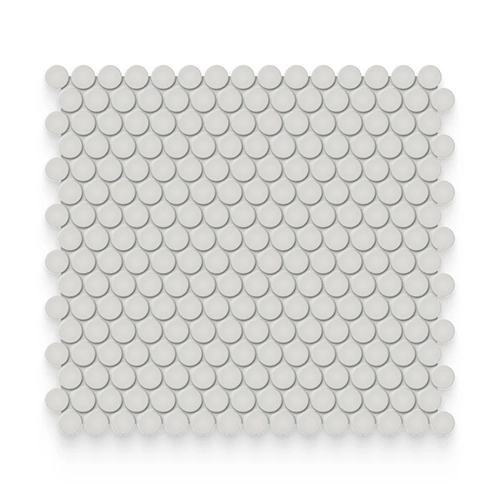 Essential Halo Grey 0.75" x 0.75" Penny Round Matte