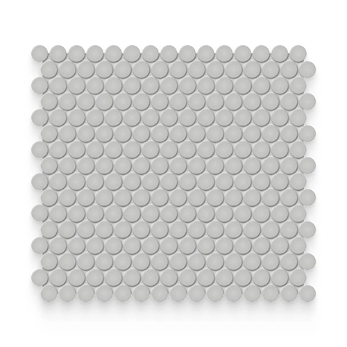 Essential Loft Grey 0.75" x 0.75" Penny Round Glossy