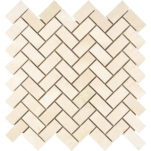 Crema Marfil 1" x 2" Herringbone