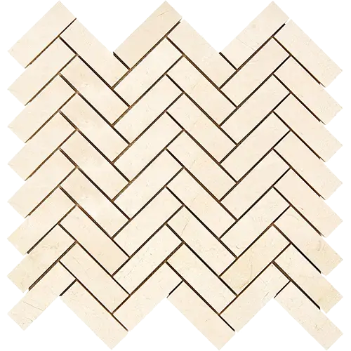 Crema Marfil 1" x 3" Herringbone