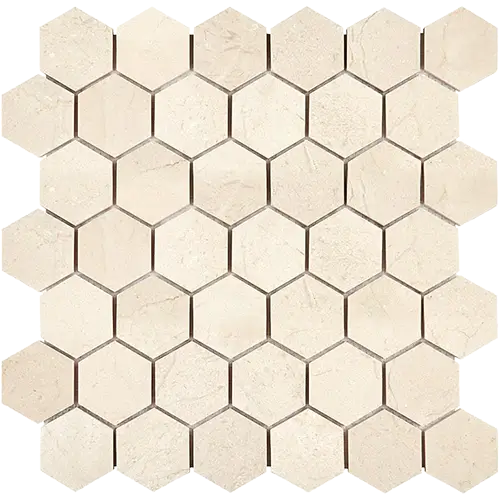 Crema Marfil 2" Hex
