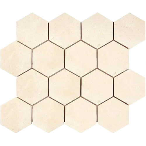 Crema Marfil 3" Hex
