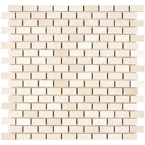 Crema Marfil 5/8" x 1 1/4" Mini-Brick Mosaic