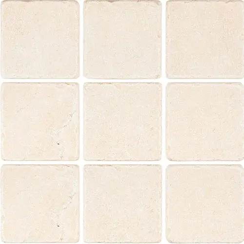 Crema Marfil Tumbled 4" x 4"