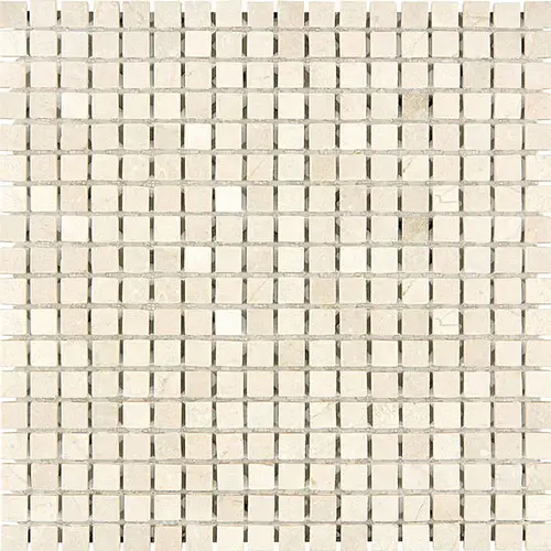 Crema Marfil Tumbled 5/8" x 5/8" Mosaic