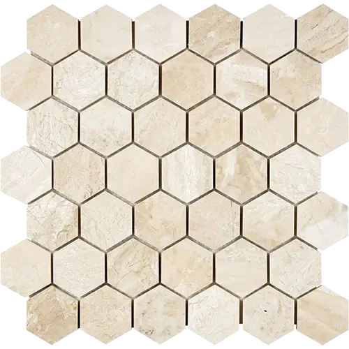 Diano Royal Polished 2" Hex