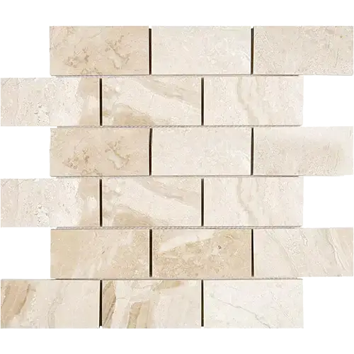 Diano Royal Polished 2" x 4" Deep-Beveled Brick Mosaic