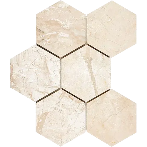Diano Royal Polished 4" Hex