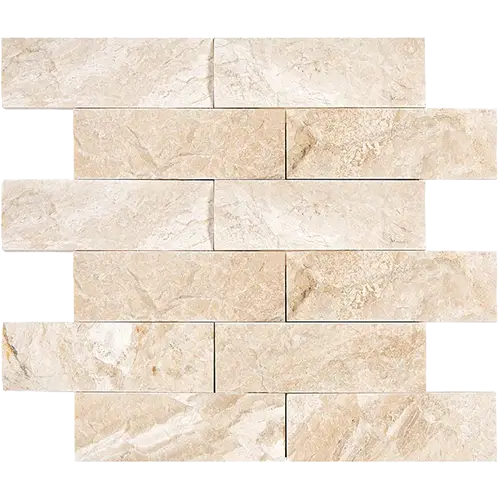Diano Royal Split-Faced 2" x 6" Brick Mosaic