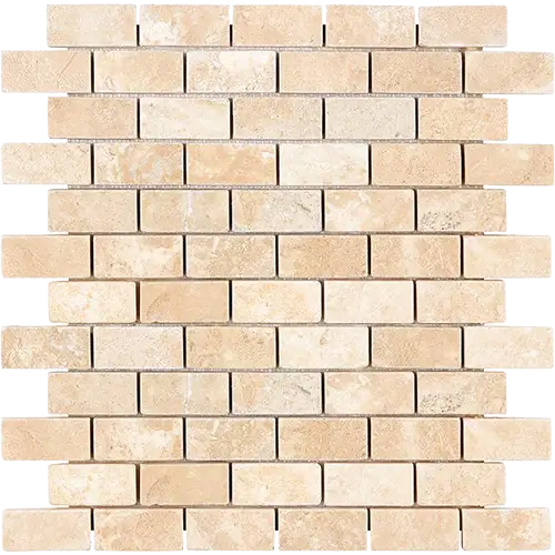 Durango Tumbled 1" x 2" Brick Mosaic