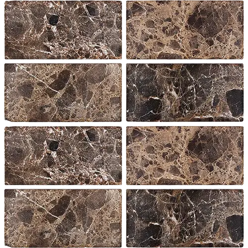 Emperador Dark Tumbled 3" x 6"