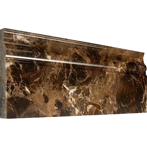 Emperador Dark Polished Baseboard 4 3/4" x 12"