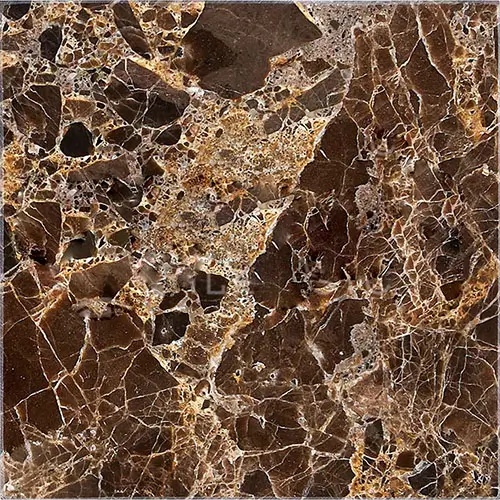 Emperador Dark Polished Micro-Beveled 24" x 24"
