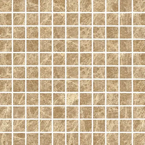 Emperador Light Polished 1" x 1" Mosaic