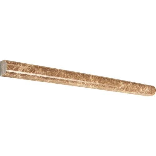 Emperador Light Polished Bullnose 3/4" x 12"