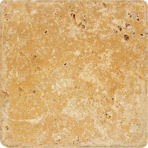 Gold / Yellow Cross-Cut Tumbled 12" x 12"