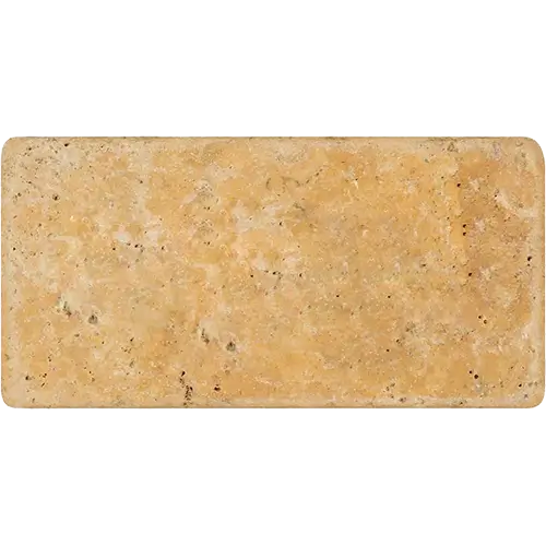 Gold / Yellow Cross-cut Tumbled 3" X 6"