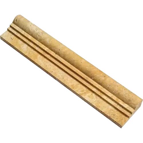 Gold / Yellow Honed OG-2 Single-step Chair Rail