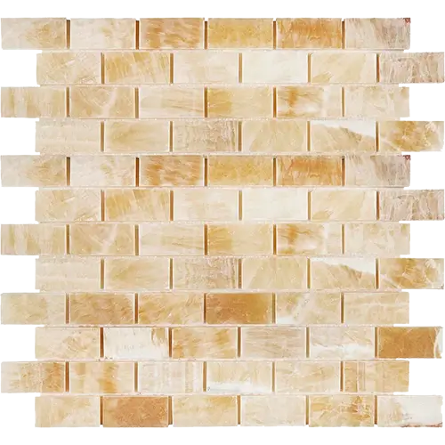 Honey Giallo Crystal Polished 1" x 2" Brick