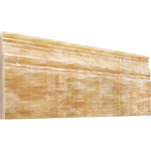 Honey Giallo Crystal Polished Baseboard 4 3/4" x 12"